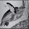 Sea Turtle Reef Flight (Large)